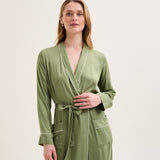 Laurence Tavernier Ines Olive Long Dressing Gown