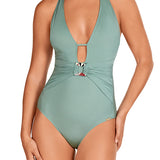 Dolores Cortes Plunge Swimsuit