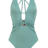 Dolores Cortes Plunge Swimsuit