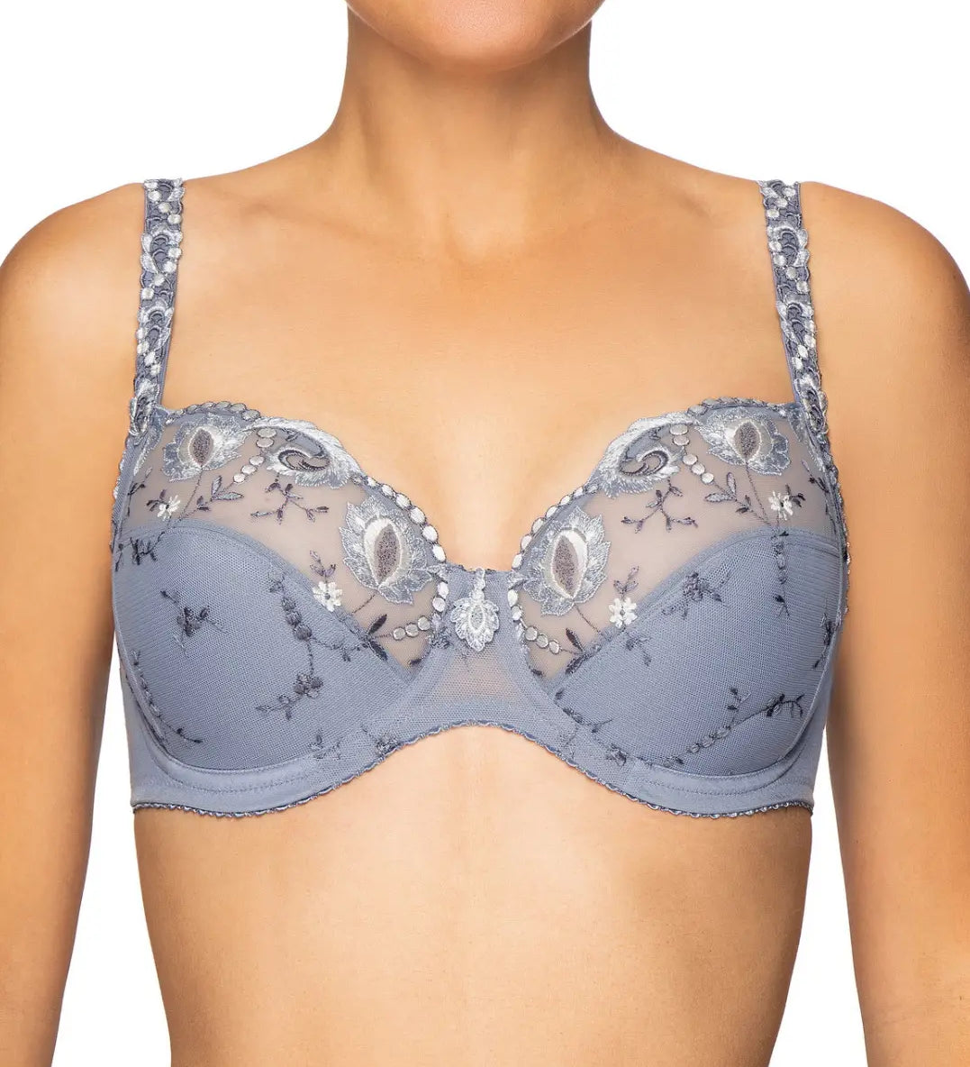 Conturelle Provence Bra - Aubergine/Lilac and Ice Blue/Black