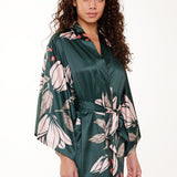 Lingadore Green Floral Print Kimono