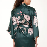 Lingadore Green Floral Print Kimono