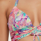 Lingadore Paisley Print Triangle Padded Bikini Top